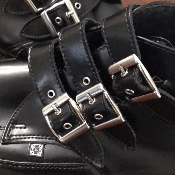 T.U.K 3-buckle Pointed Creepers Platforms boots - Picture 12 of 16